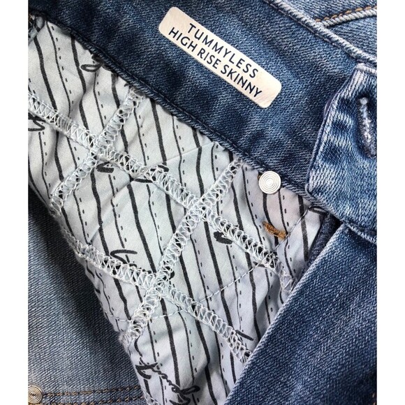 Seven7 Tummyless High Rise Distressed Skinny Jeans - Picture 6 of 6